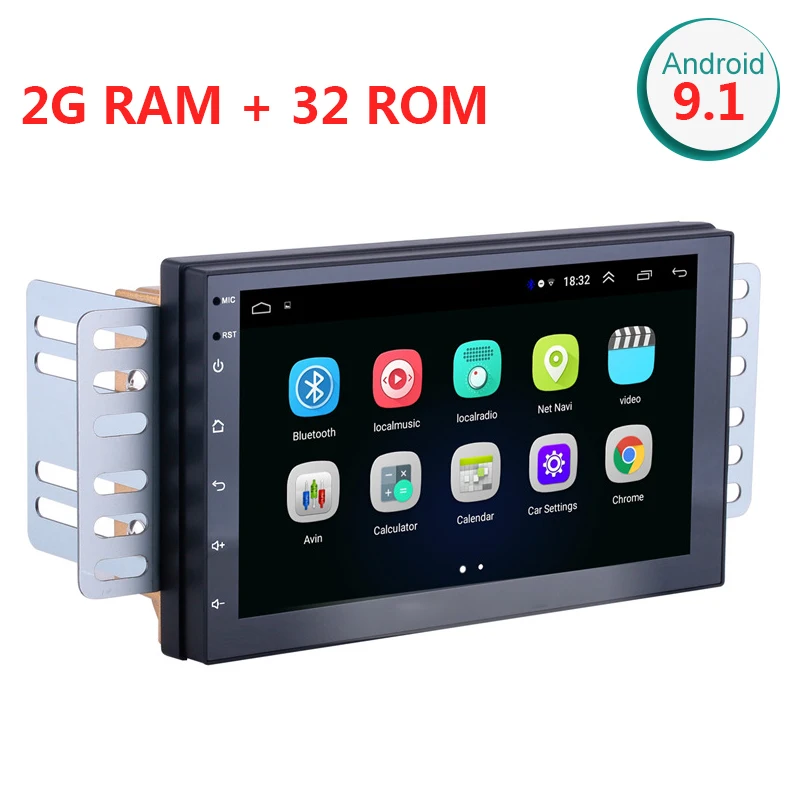 Универсальный Автомобильный мультимедийный плеер автомагнитола 2DIN на Android 9 1 2 Гб