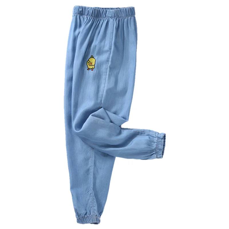 Одежда для мальчиков джинсы рваные детей джинсовые ультратонкие летние новые