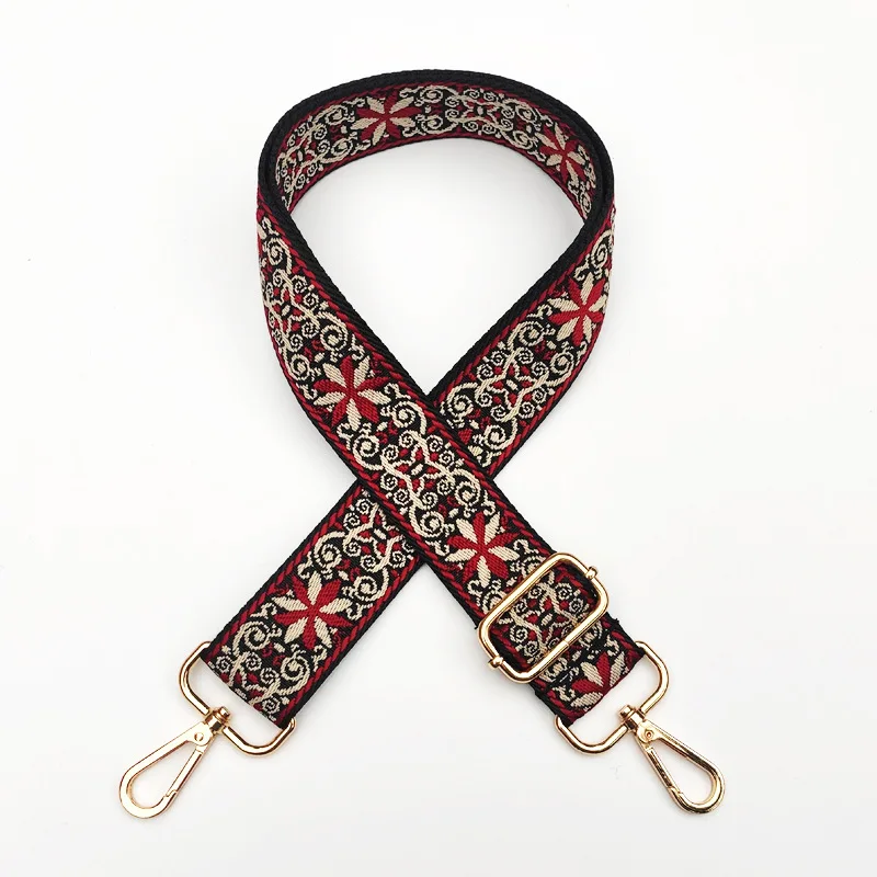 Jacquard Bag Strap Women Handbag Belt Wide Shoulder Bag Strap Replacement Strap Accessory Bag Part 1pc 130cm Adjustable Belt
