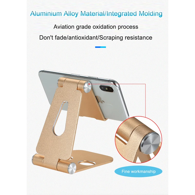 

CANDYEIC Phone Holder Stand Mobile Smartphone Support Tablet Stand for iPhone Desk CellPhone Holder Stand Portable Mobile Holder