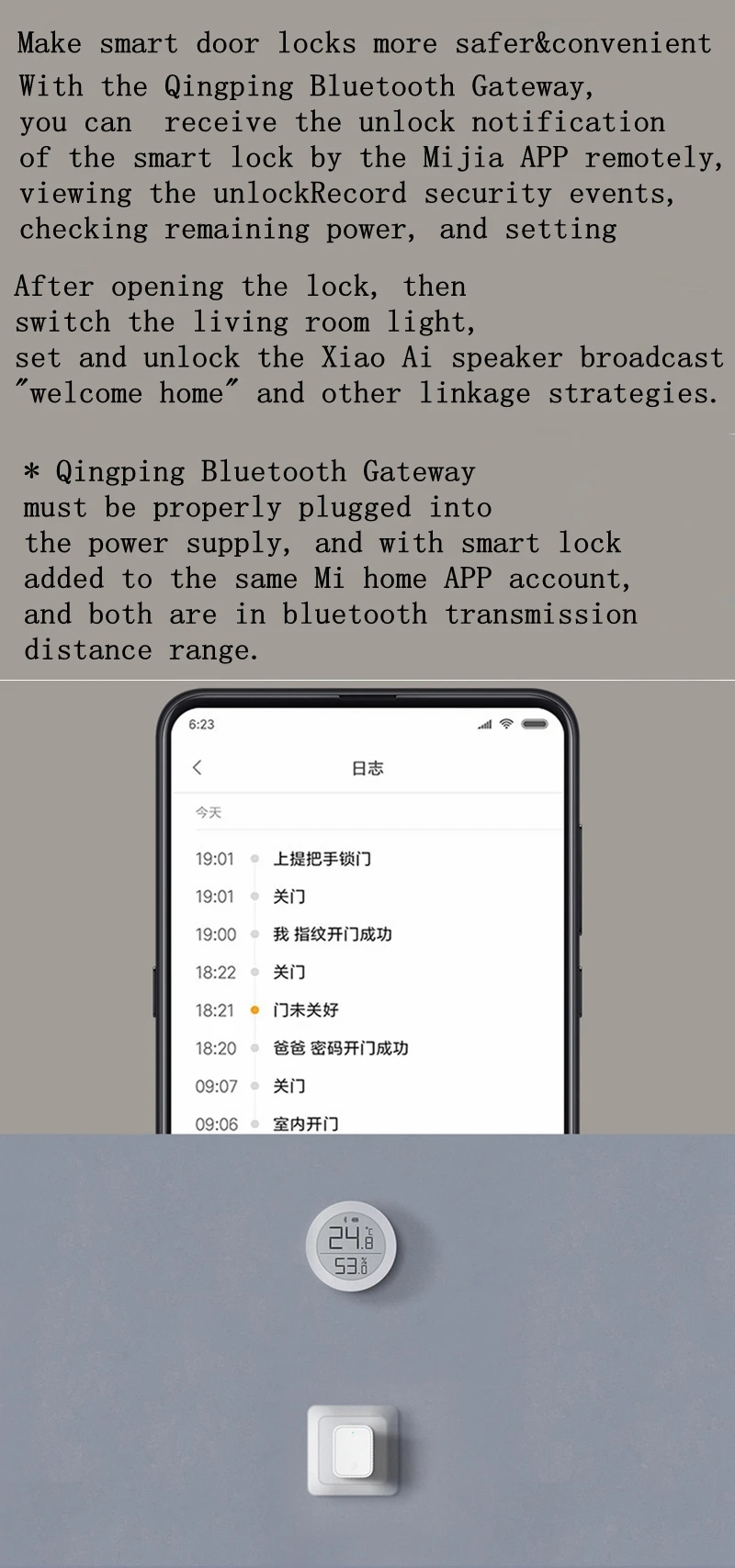 Xiaomi Smart Cleargrass Bluetooth/wifi-шлюз концентратор Работает с Mijia Bluetooth устройство «умный дом»