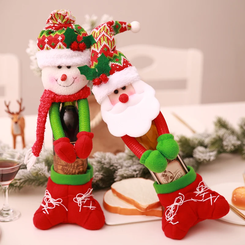 1 шт крышка для бутылки с красным вином сумки Рождественский Декор обеденного