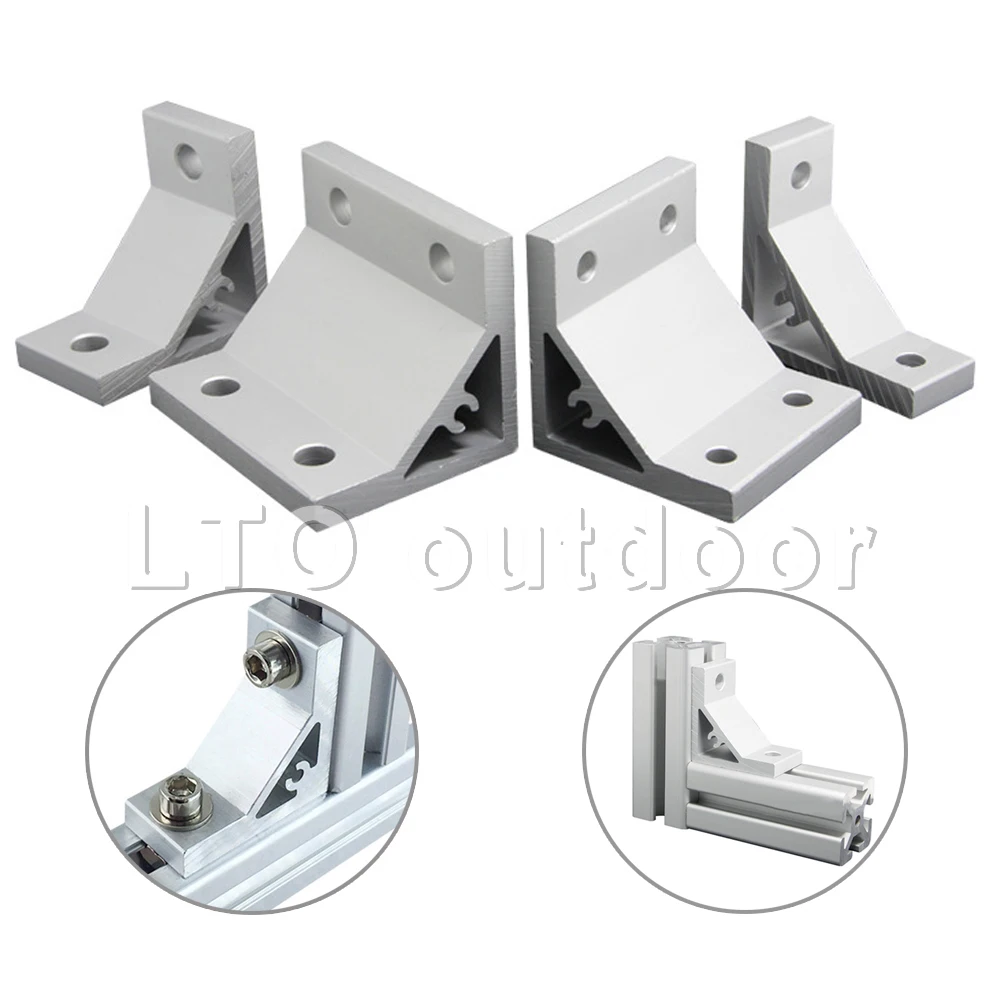 30s 40s 45s Corner Joint Brackets Heavy Duty 90 Degree Connector Fastener For Industrial Aluminum Extruded Profile 10/20PCS