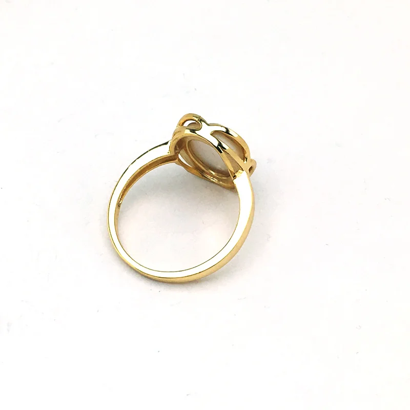 Женские перламутровые Кольца FFGems вечерние ювелирные изделия из желтого золота с