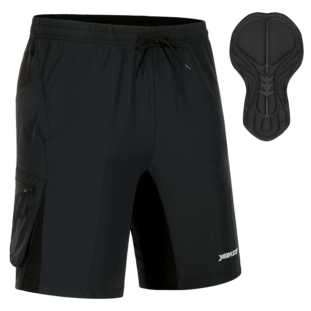 

Велосипедные шорты YOKGO, летние пятиконечные шорты с подушкой, свободные пятиконечные шорты, мужские велосипедные шорты для езды на открытом...