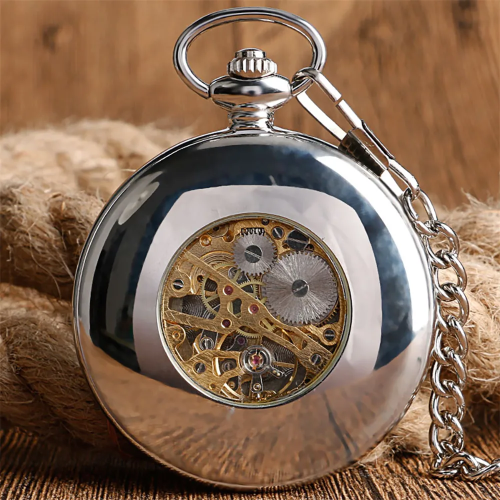 

Bronze/Silver Elk Display Hand Winding Mechanical Pocket Watch Retro Roman Numeral Display Antique Manual Mechanism Pocket Clock