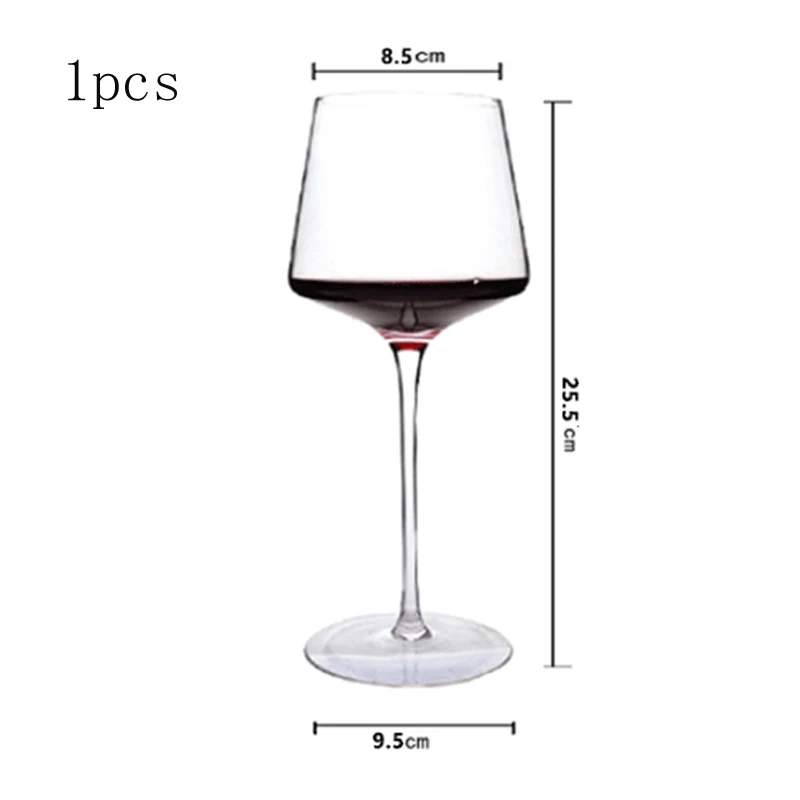 1pcs 580ml Европейский 1 набор, Хрустальное стекло, бокалы для вина, бокалы для шампанского, бокалы, бокалы для вина большой емкости, бокалы для вина на свадьбу, день рождения, Подарочная коробка, набор, посуда для напитков - Цвет: 1pcs 580ml