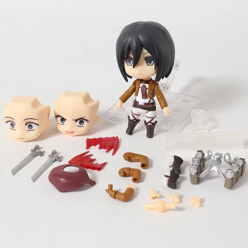 

Attack on Titan Mikasa Ackerman 365 Levi 417 390 Eren 375 Action Figure Toy Brinquedos Figurine Q Doll