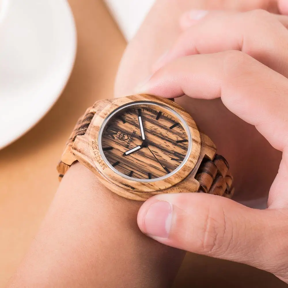 MUJUZE деревянные часы для мужчин и женщин кварцевые повседневные наручные от топ