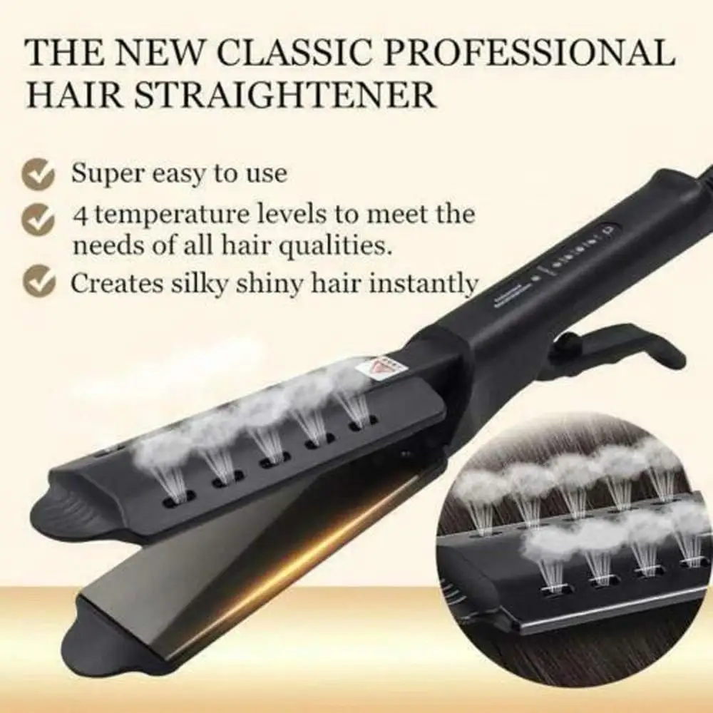 

2020 steam Hair Straightener Four-gear temperature adjustment Ceramic Tourmaline Ionic Hair Straightening Irons