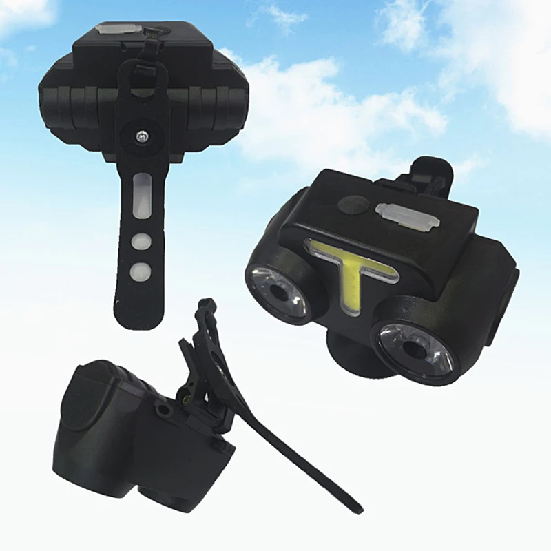 Мини COB светодиодный головной светильник налобный фонарь лампа вспышка USB