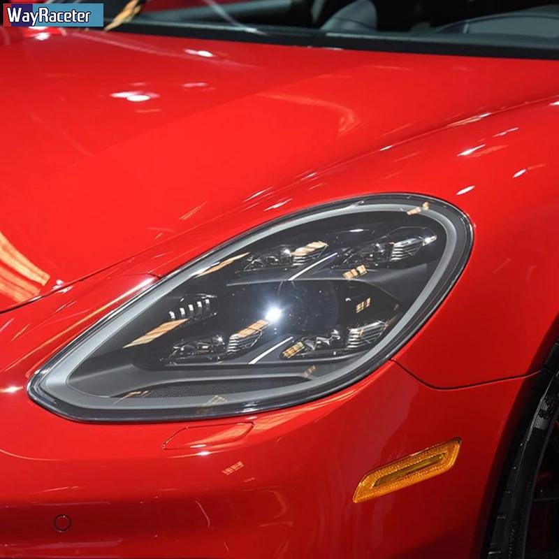 

Car Headlight Protective Film Vinyl Protection Transparent Black TPU Sticker For Porsche Panamera 970 971 2014-On Accessories