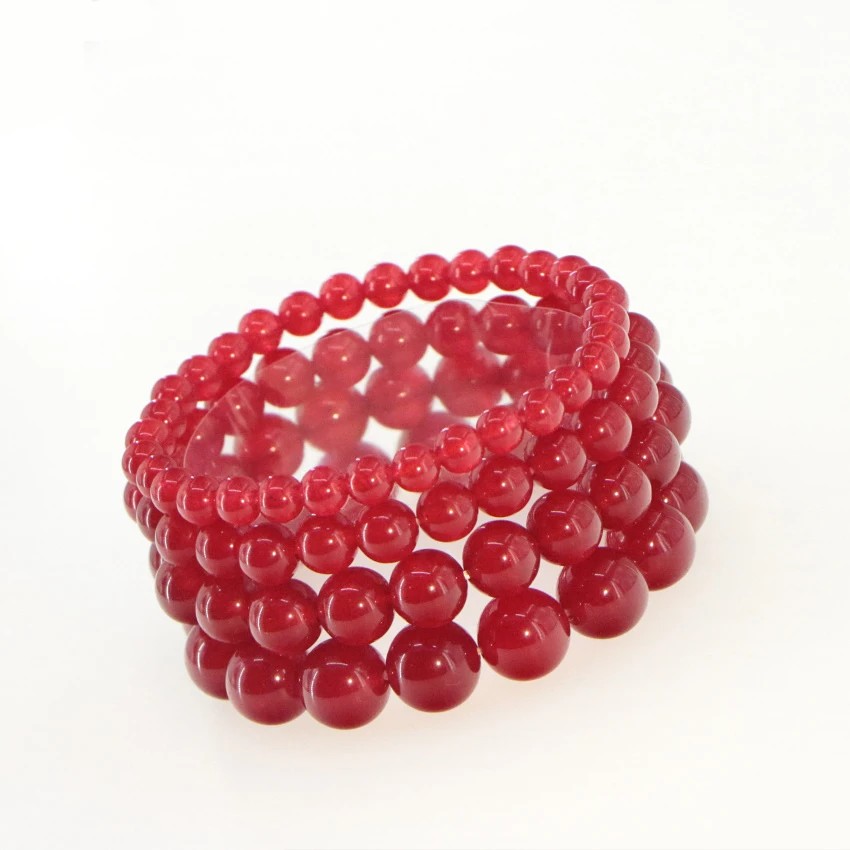 Модный браслет из натурального нефрита 6-12 мм с круглыми бусинами кристаллы