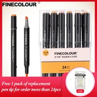 finecolour ef103 122436 skin colors alcohol based ink art markers calligraphy marker double headed brush markers for drawing