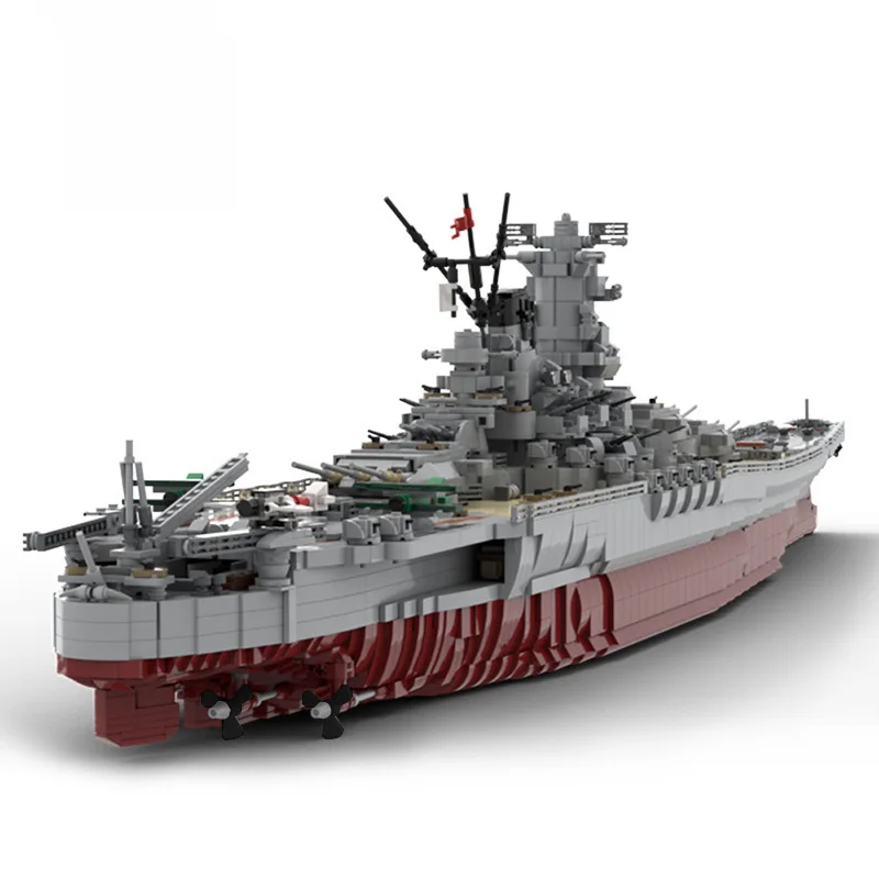 

Конструктор MOC IJN Yamato 1:200, военное судно, военный самолет, армейские фигурки, строительные блоки 37260, детские игрушки