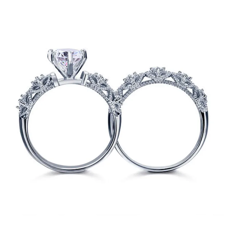 BAIHE Стерлинговое Серебро 925 Кубический цирконий (CZ) Юбилейная Свадьба крутые