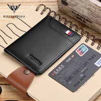 williampolo rfid mens leather wallet slim male wallets credit card door small purse resale bargains wallet for fathers day 296
