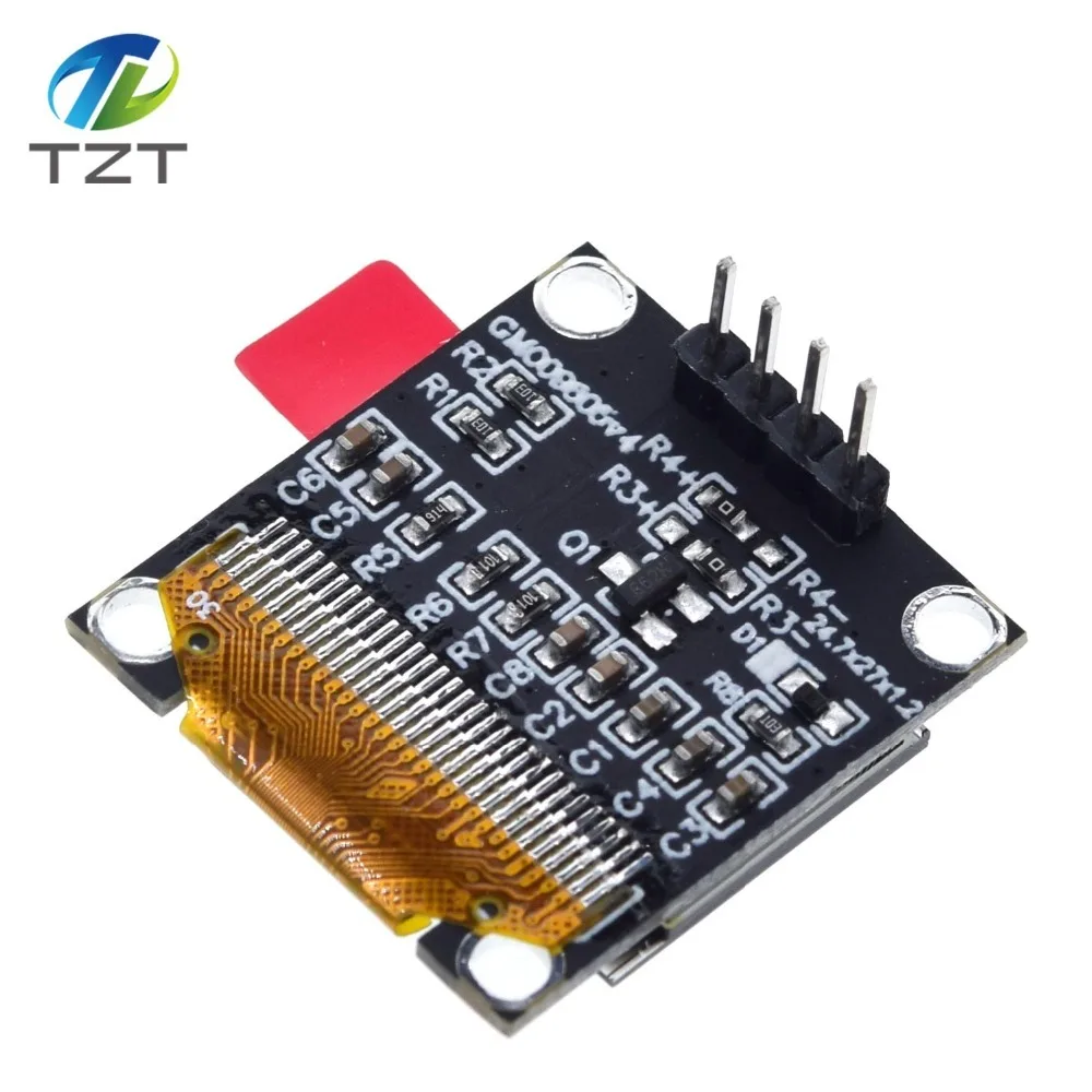 TZT 0.96 inch IIC Serial White OLED Display Module 128X64 I2C SSD1306 12864 LCD Screen Board GND VCC SCL SDA 0.96" for Arduino