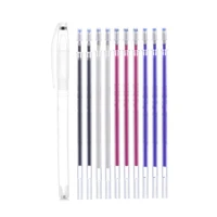 10pcs water soluble pen refills fabric marking pen with 1pc pen case for cross stitch patchwork crafts diy quilting sewing tools