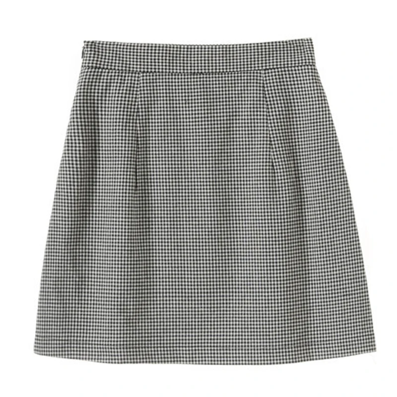 

STREET Newest HIGH 2021 Stylish Runway Suit Set Women's Peter pan Collar Petal Sleeve Lace Chiffon shirt Top Plaid Skirt Set