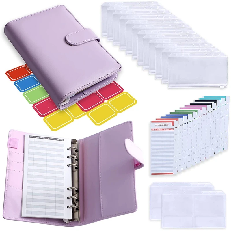 

29 Pieces of A6 Binder Notebook Budget Binder Billing Manager Suitable for Travel Diaries, Business Notebooks