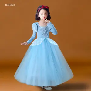 Ruifglabплатье Золушки для девочек на Хэллоуин; Кружевные вечерние Детские костюмы для дня рождения; Детская одежда