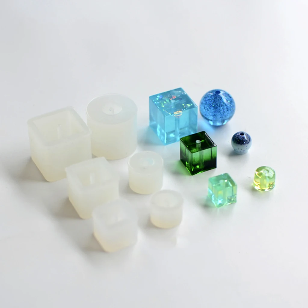 3 размера силиконовый куб DIY бусины подвесные формы инструменты для изготовления