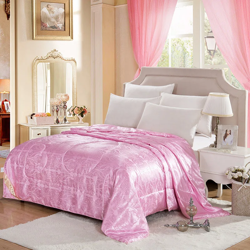 Летнее одеяло 100% из шелка тутового шелкопряда пододеяльник с хлопковым