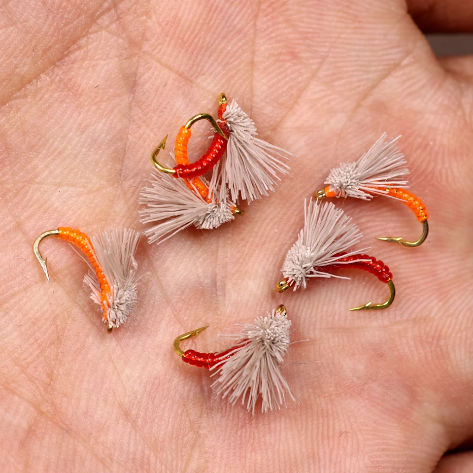 ICERIO 8PCS Serendipity Buzzer Midge pupa Nymphs Flies Trout Fishing Fly Lures#16