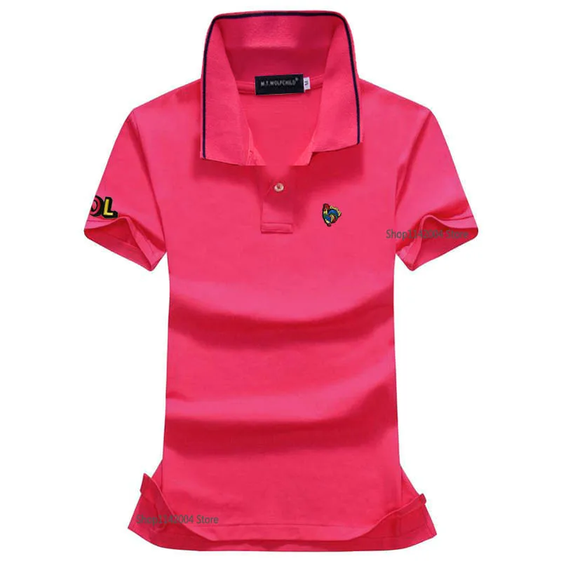 Женские футболки-поло с коротким рукавом из 2020 хлопка повседневные приталенные