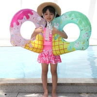 70 ince cream shape inflatable pool swimming ring for kids thick pvc pool float rubber ring swim circle water pool toys
