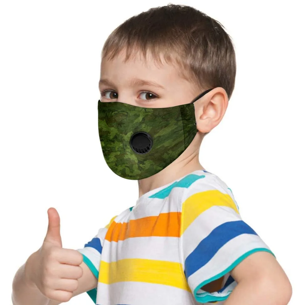 2020 детская Регулируемая многоразовая дышащая безопасная маска с принтом masque