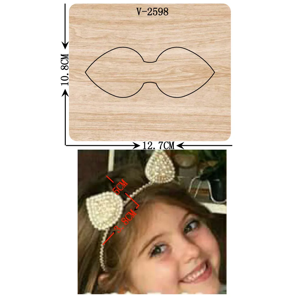 

New Bow wooden dies cutting dies for scrapbooking Multiple sizes V-2598
