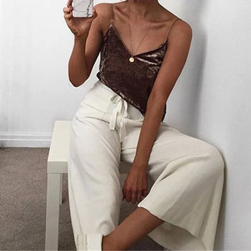 Сексуальные женские бархатные Топики винтажные Топы Harajuku повседневная