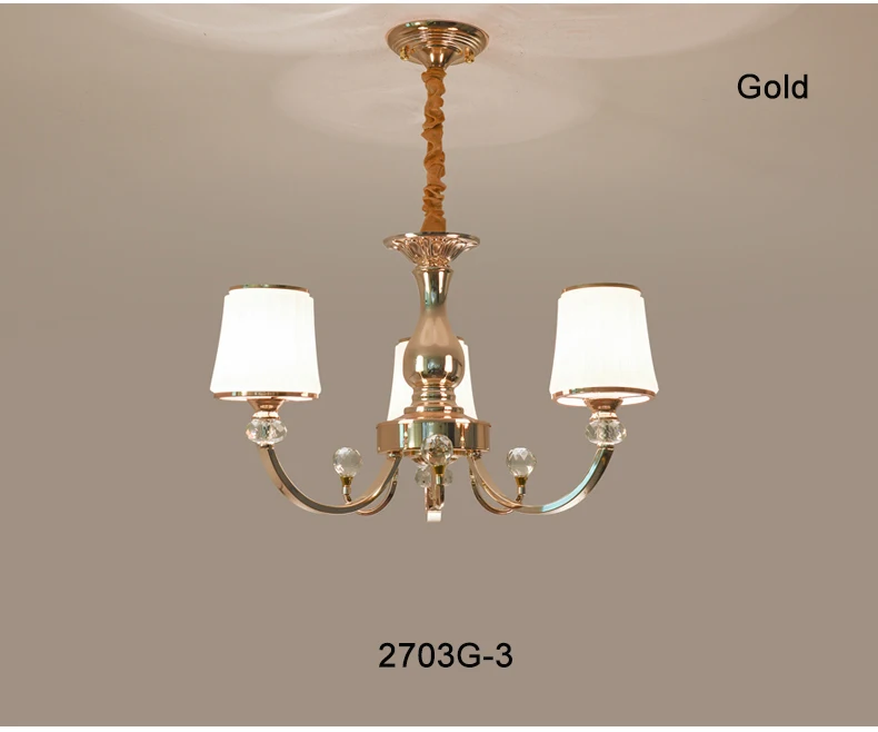 3 light gold Современный блеск, хромированные металлические светодиодные люстры, светильник ing Crystal, для гостиной, светодиодные подвесные люстры, светильник s, для спальни, светодиодный подвесной светильник - Цвет абажура: 3 light gold