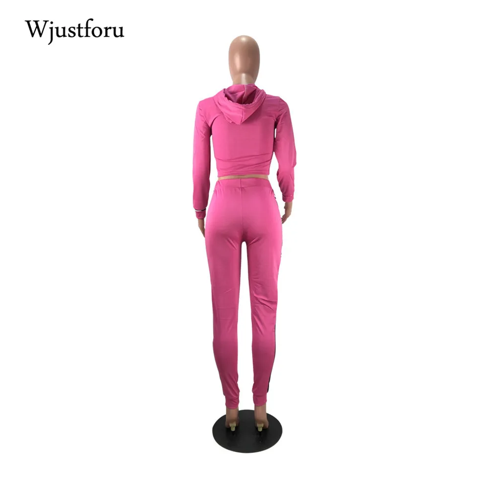 Комплект из двух предметов Wjustforu женская уличная одежда укороченный топ с