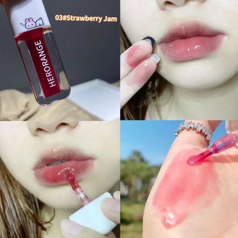 

Crystal Jelly Lip Gloss Mini Lip Plumper Oil Shiny Clear Lip Oil Day Night Moisturizing Women Lip Balm Makeup Lip Tint Cosmetics