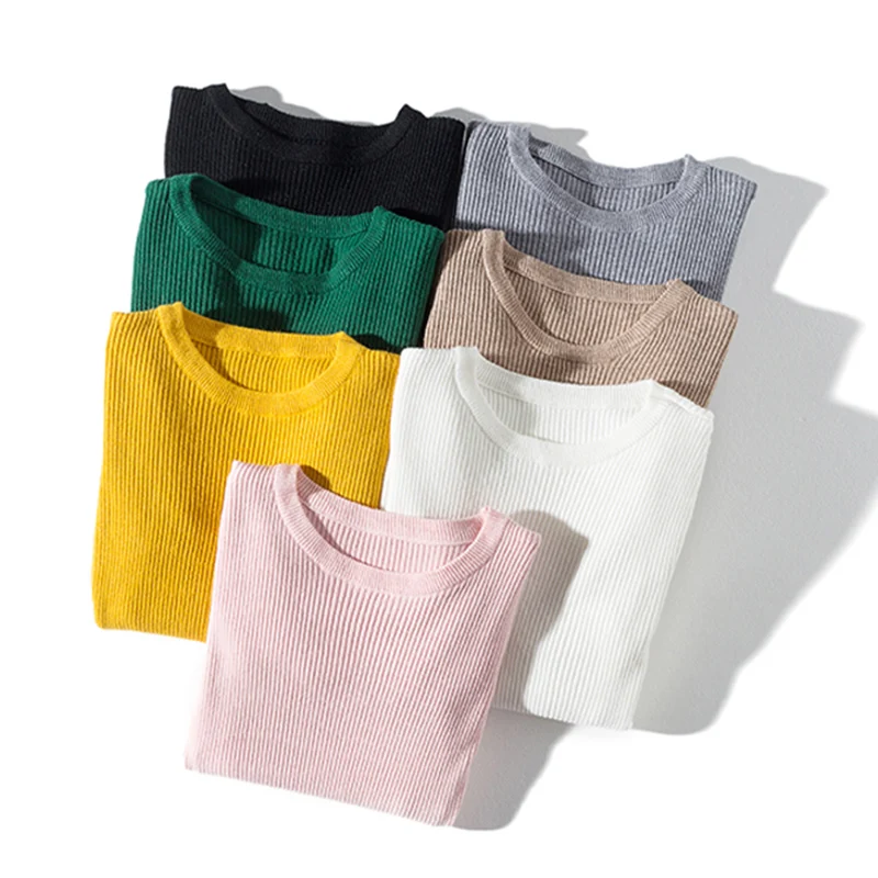 

Модные корейские женские свитера с длинным рукавом, тонкие мягкие зимние топы, свитер, пуловер, джемпер, вязаный свитер для дам