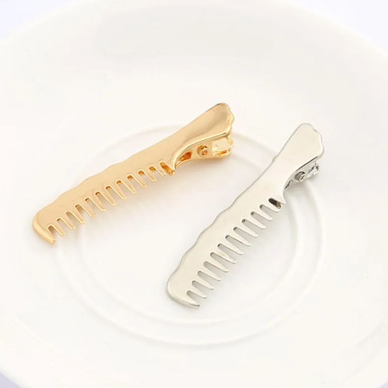 Korean Version Of The New Popular Fashion Alloy Duckbill Clip Side Simple Temperament Compact Comb Hairpin Wholesale Cloisonne | Украшения