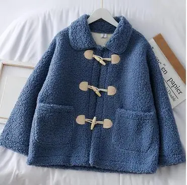 blue parkas Женские парки, зимние пальто из искусственной овчины, толстая хлопковая теплая Женская куртка, модное Стеганое пальто, верхняя одежда, розовые пальто - Цвет: blue parkas