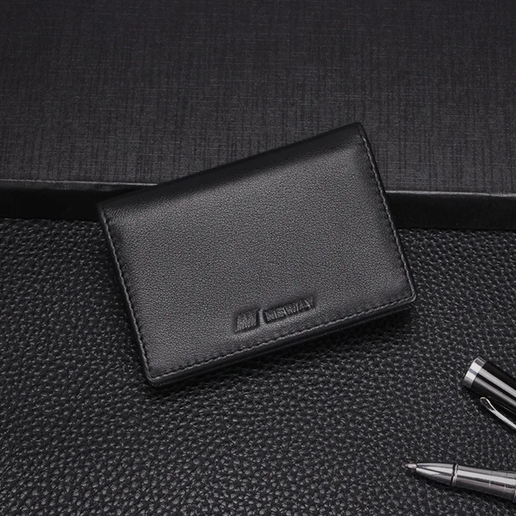 

Card Holder South Korea Napa First Layer Leather Business Card Holder Card Bag Men's Business Business Card Holder