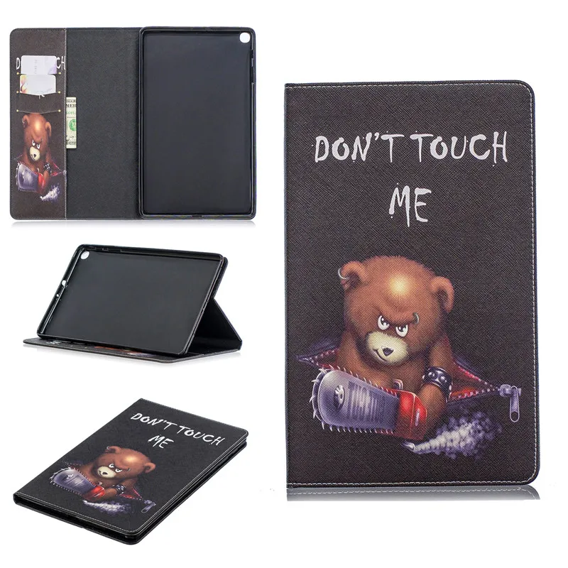 Умный кожаный чехол-подставка для Samsung Tab A 10 1 2019 с рисунком Galaxy | Компьютеры и офис
