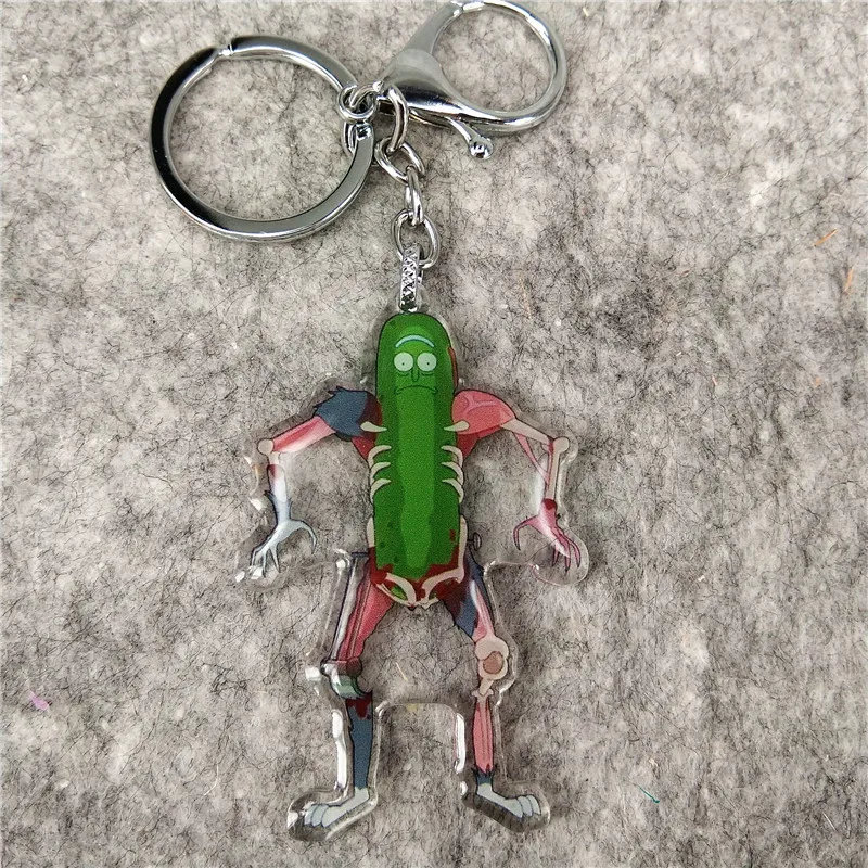 

Sci-Fi Anime Rick Keychain Cartoon Rick Acrylic Car Keys Accessories Children Boy Girl Bag Funny Pendant Key Ring Gift Hot Sale