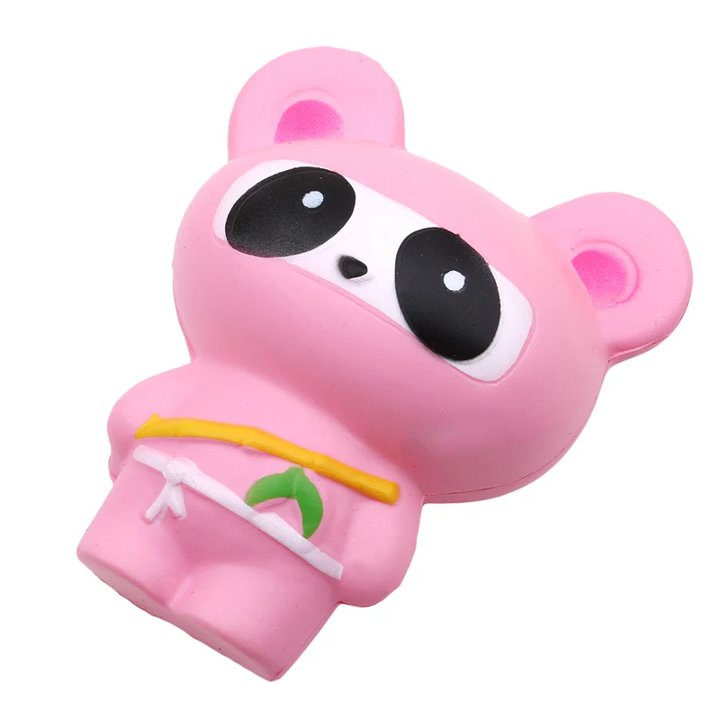 Животные Jumbo 14 см Kawaii Ninja Squishy панда Медведь Лиса хлеб мягкие медленно