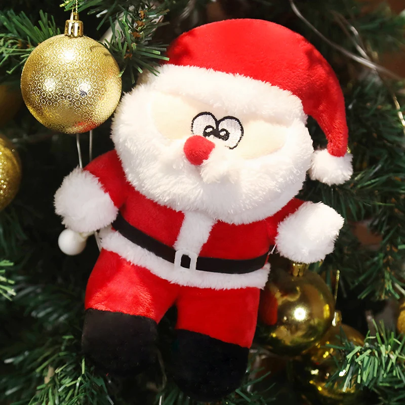 

25cm-100cm Plush Xmas Santa Claus Toy Soft Filled Plush Pillow Child Birthday New Year Gift Home Room Decorations Sofa Cushion
