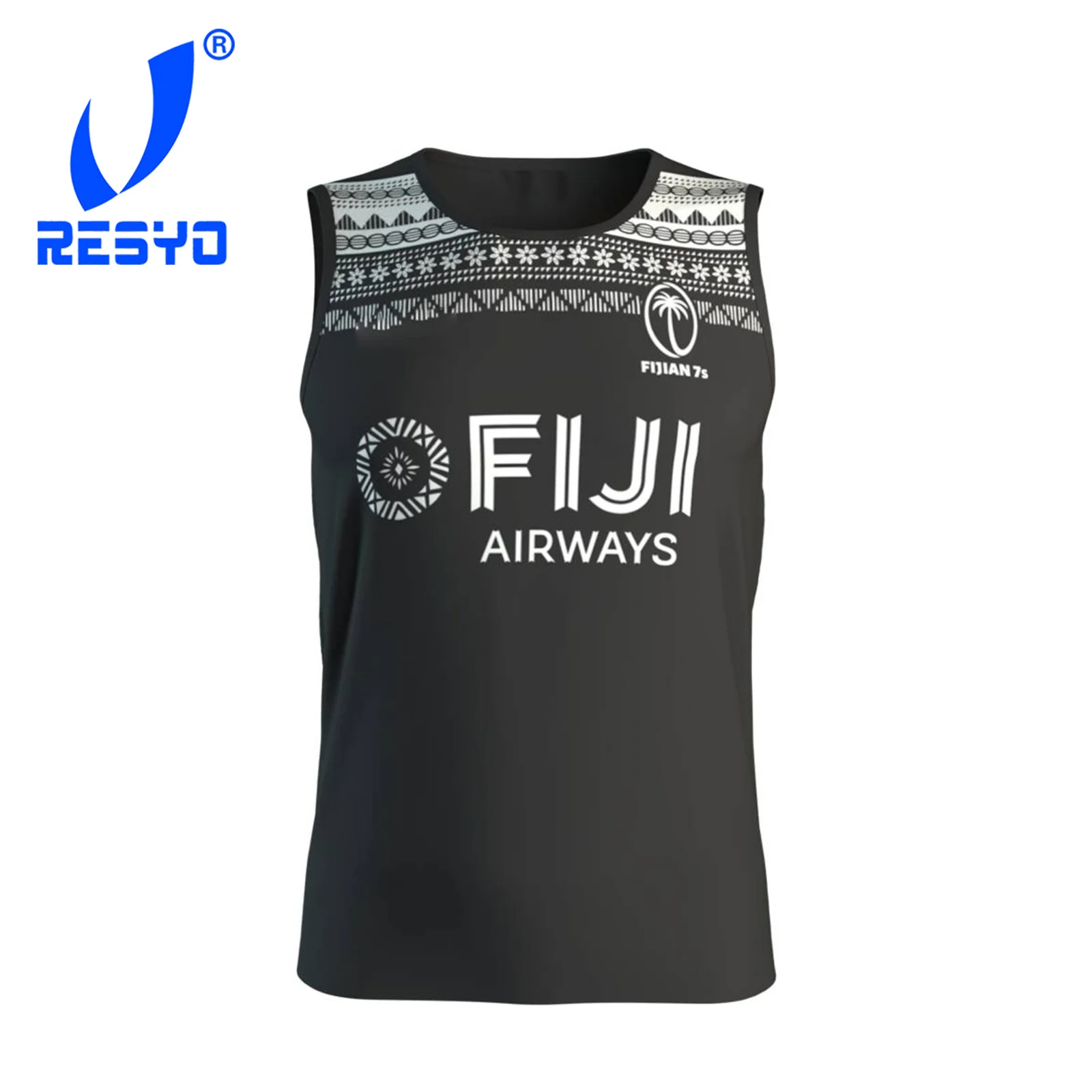 Resyo Voor 2020 Fijian Sevens мужской жилет регби Джерси Спортивная майка|Майки для регби| |