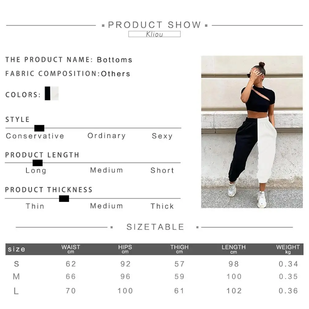 

Women Casual Color Block Ankle Tied High Waist Pockets Harem Pants Long Trousers