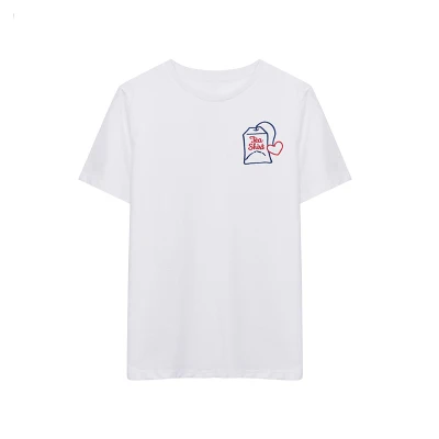 Женская белая футболка с вышивкой ручной работы на лето 2020 | одежда