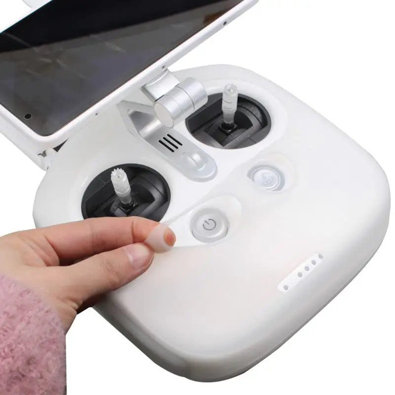 Anti-scratch Soft Silicone Protective Case Transparent Cover Skin Protector for DJI Phantom 4 Pro Remote Control Accessories | Электроника