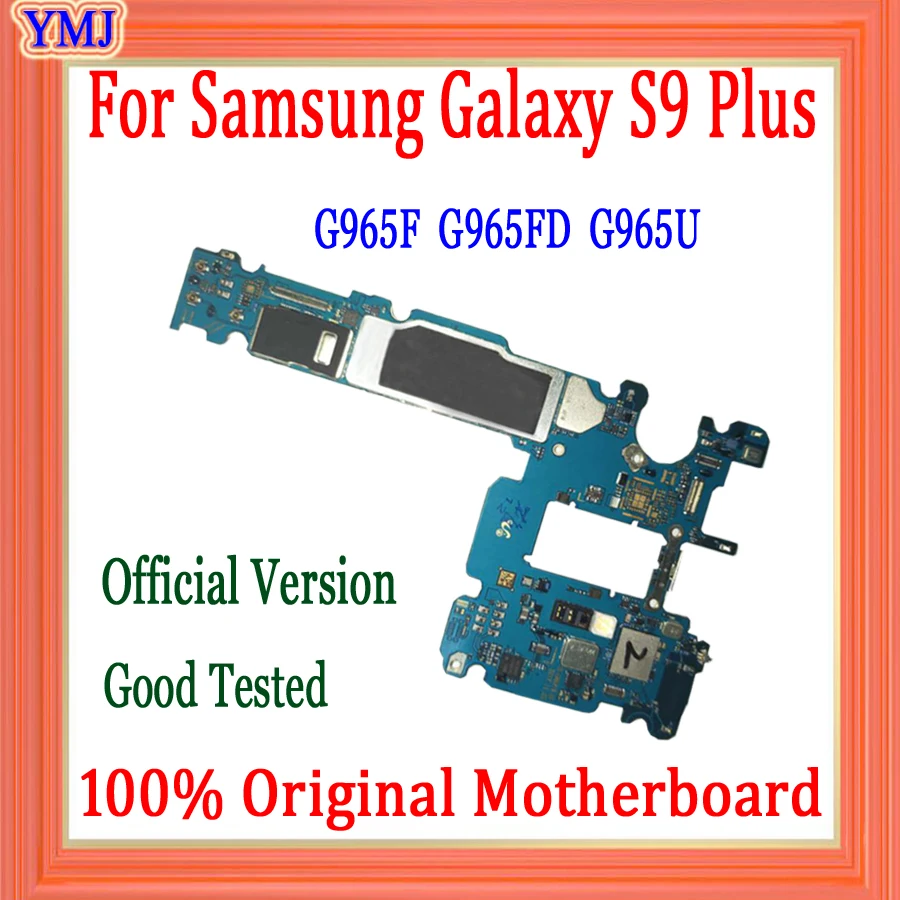 

For Samsung Galaxy S9 Plus G965F G965FD G965U 64GB 100% Original Unlock Motherboard With Full chips Logic Board 100% tested